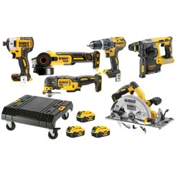 Kit Combo 6 Maquinas 18V + Carinho DWST1-71229 Dewalt DCD796NPRO18