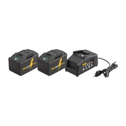 Kit Power-Pack 22V Carregador 100–240V +  2 Baterias Li-Ion 21,6V 9.0AH Rems 571592R220
