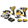 Kit 4 Maquinas 18V DCD796NT + DCS331N + DCS391N + DCF887NT Dewalt DCD796NPRO16