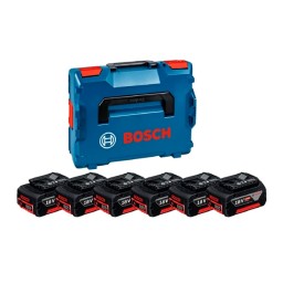 Kit de 6 Baterias GBA 18V 4,0Ah + L-BOXX 136 Bosch 1600A02A2S