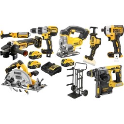 Kit Combo 7 Maquinas 18V + Carrinho DWST83401-1 Dewalt DCD996NPRO23