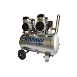 Compressor Silencioso Isento De Óleo 100L Hyundai HYAC100-3S 
