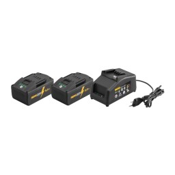 Kit Power-Pack 22V Carregador 100–240V +  2 Baterias Li-Ion 21,6V 5.0AH Rems 571591R220
